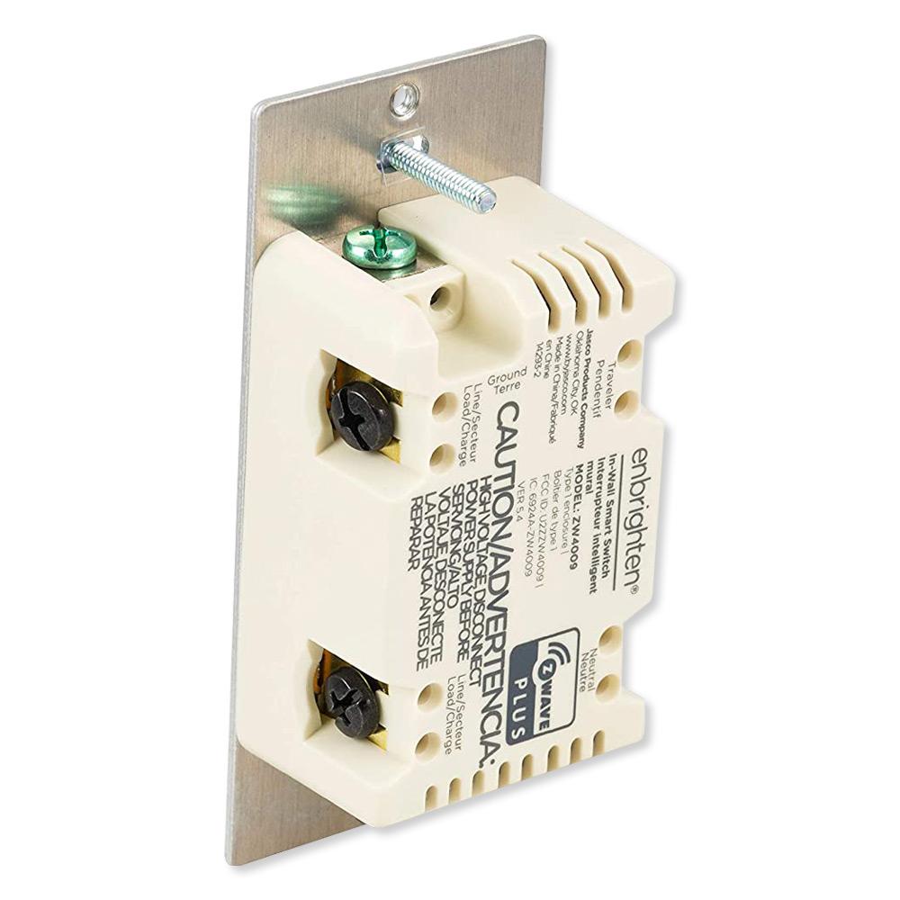 Enbrighten Z-Wave Plus In-Wall Smart Toggle Switch With QuickFit And SimpleWire, Gen5 (Open Box)