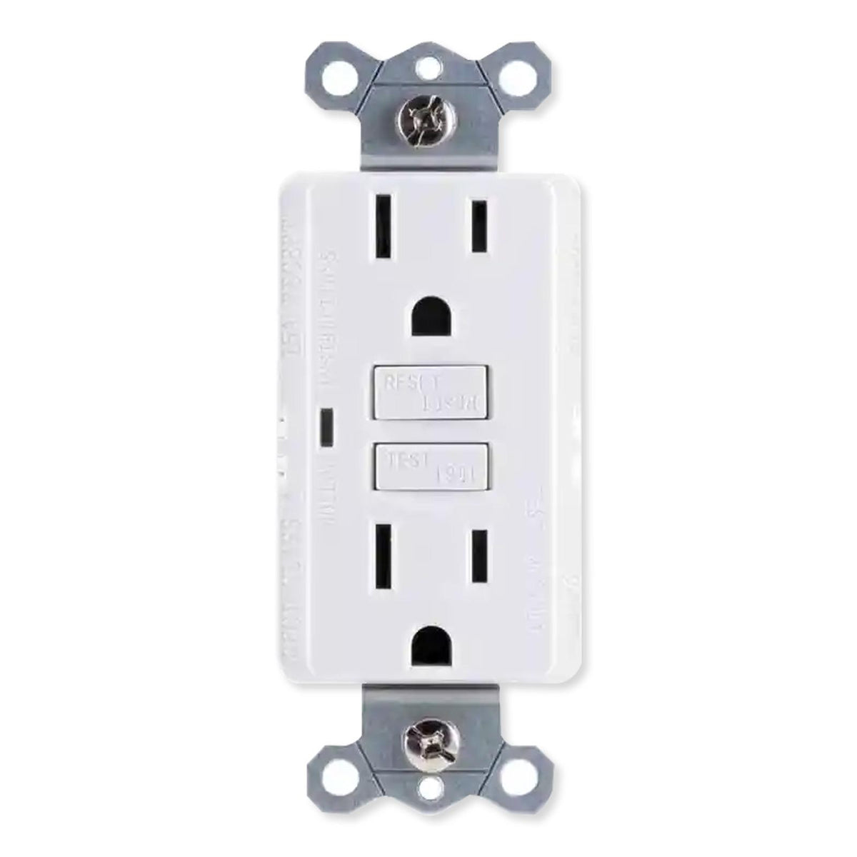 Jasco GE GFCI Receptacle With LED Indicator, White