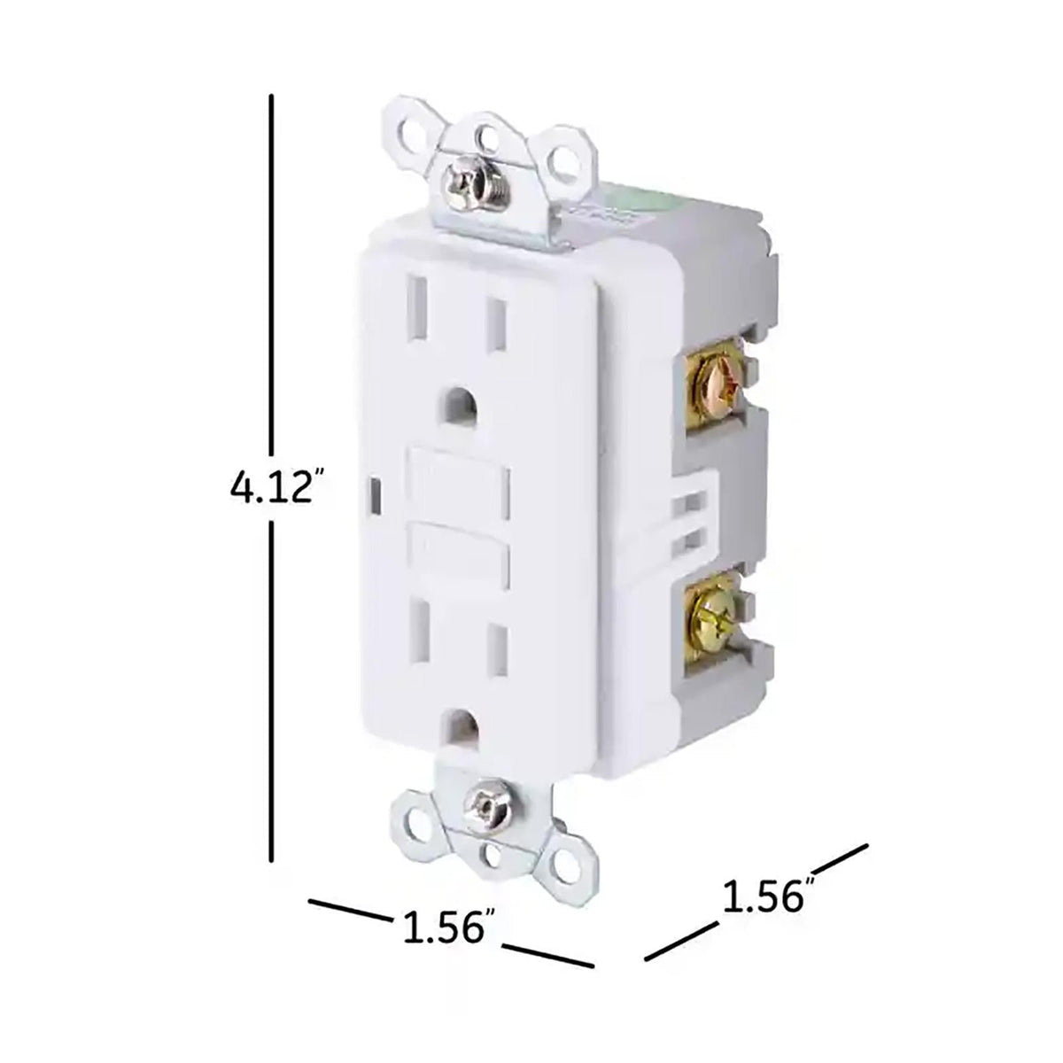 GE GFCI Receptacle with LED Indicator