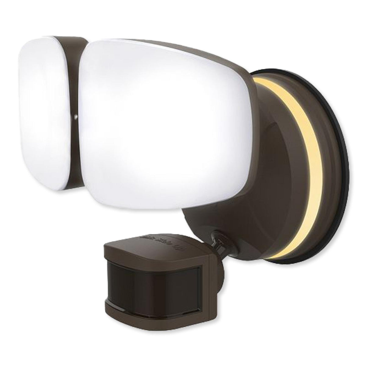 Enbrighten Outdoor 2-Head Motion-Sensing Back Lit WiFi LED Security Light