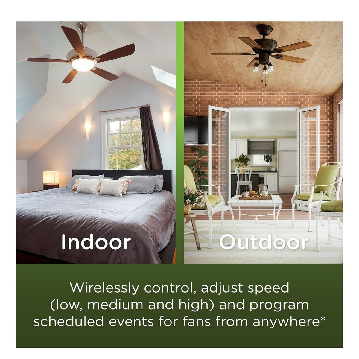 Enbrighten Z-Wave Plus In-Wall Smart Fan Control, Paddle, 700 Series