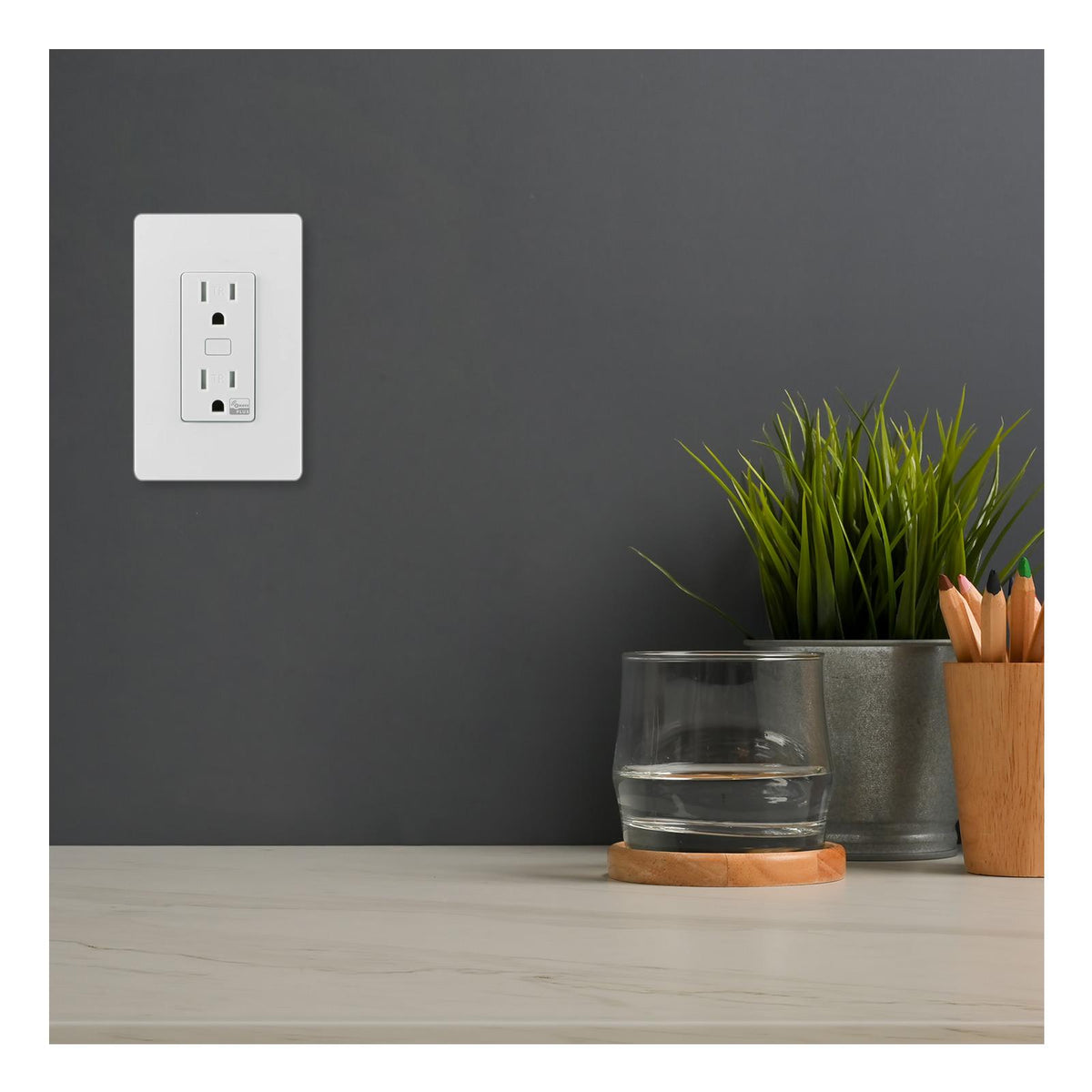 Enbrighten Z-Wave Plus Smart Receptacle, Tamper Resistant, 700 Series