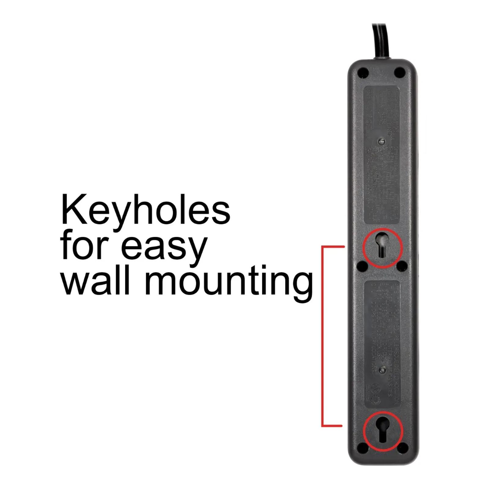 GE 6-Outlet Surge Protector, 20'