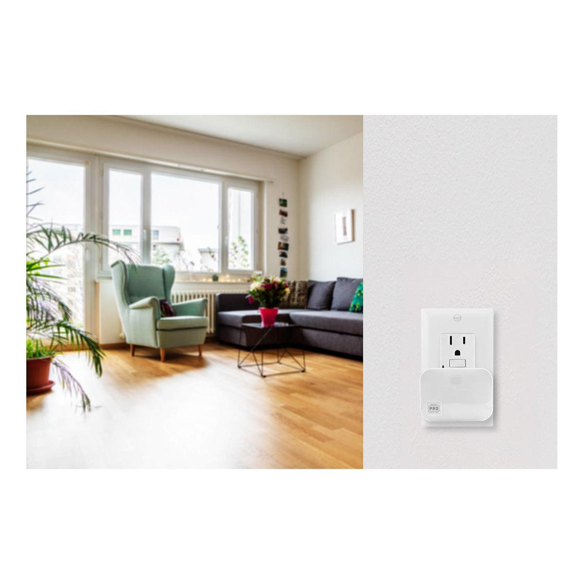 JascoPro Series Z-Wave Plus Plug-In Switch, Dual Outlet, 800 Series