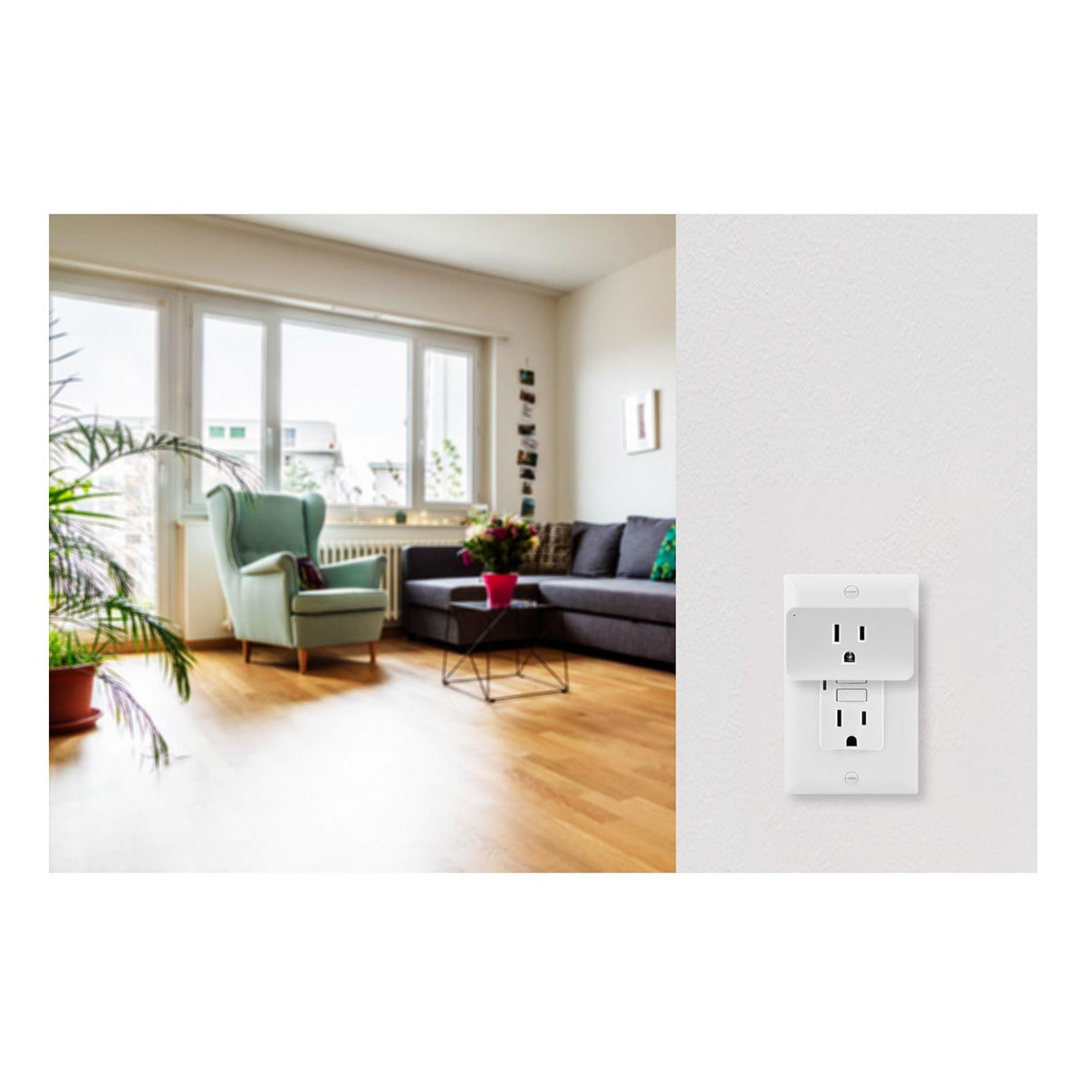 JascoPro Series Plug-in Smart Switch, Single Outlet, 800 Series