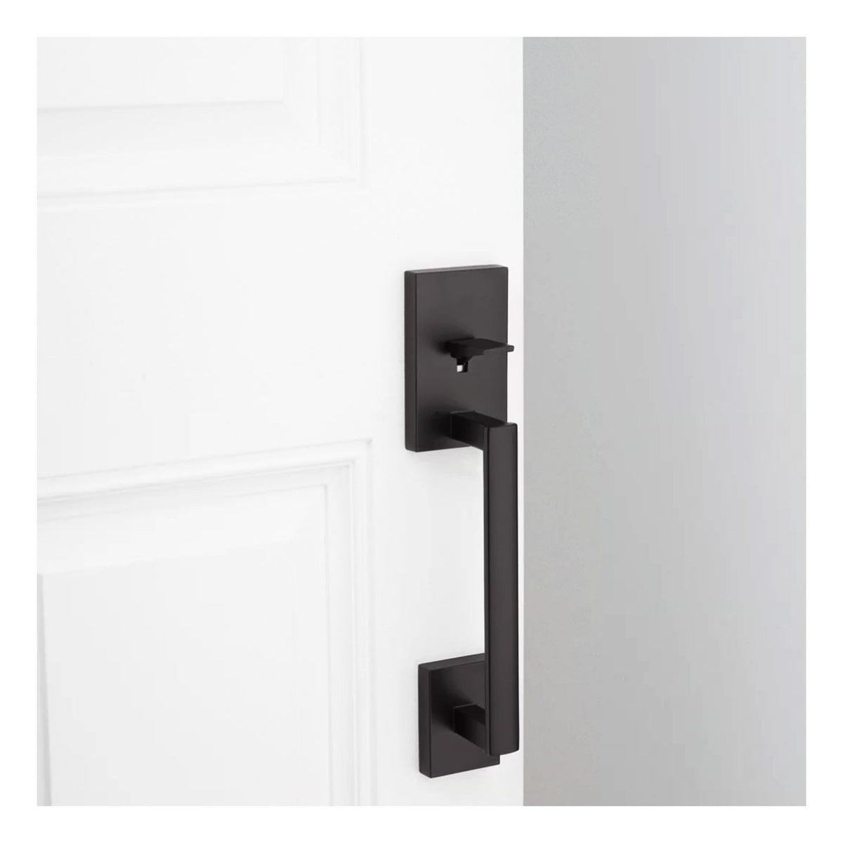 Kwikset San Clemente Handle with Halifax Lever, Square
