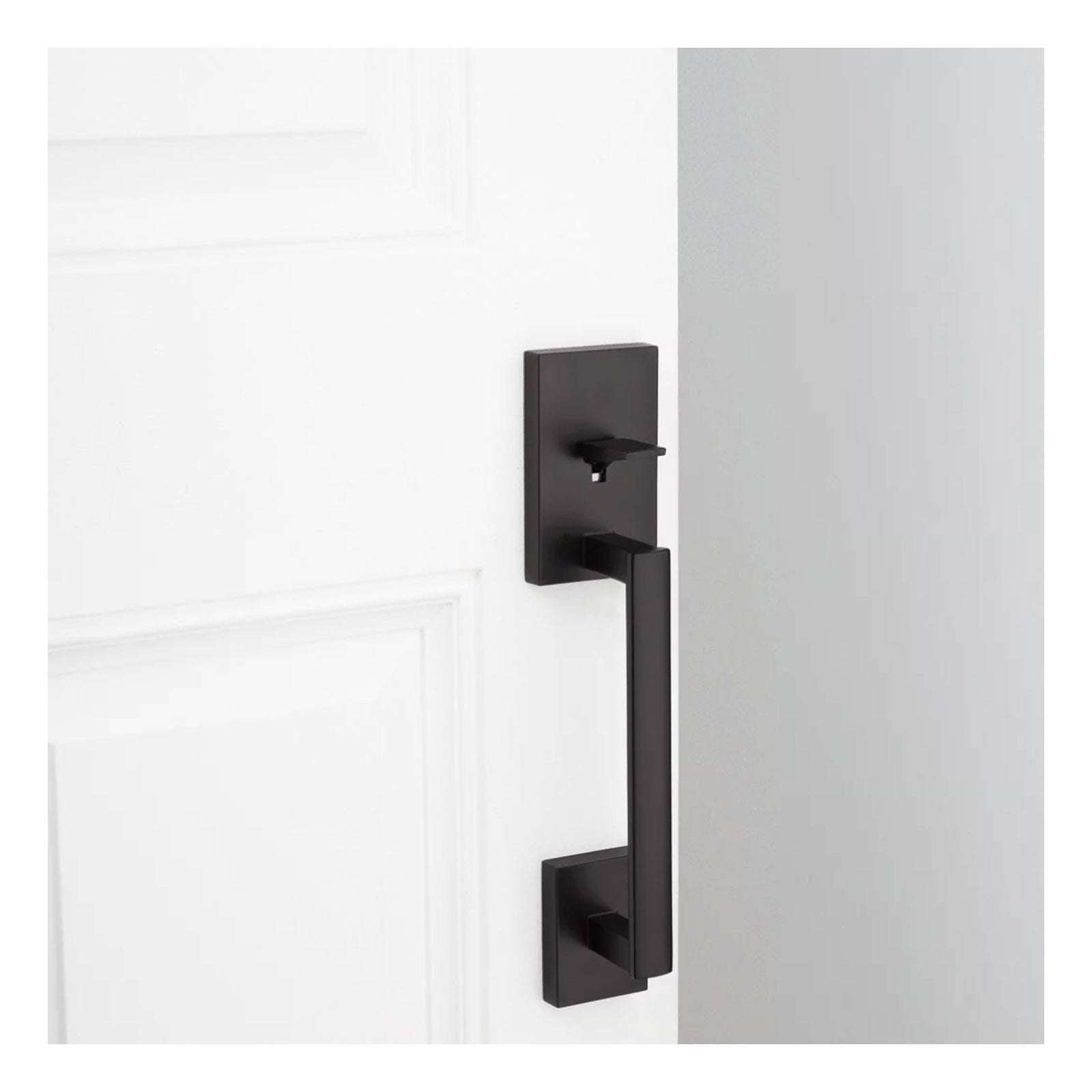 Kwikset San Clemente Handle with Halifax Lever, Square