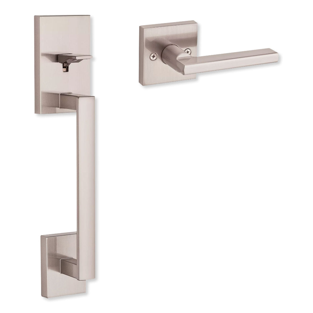 Kwikset San Clemente Handle with Halifax Lever, Square