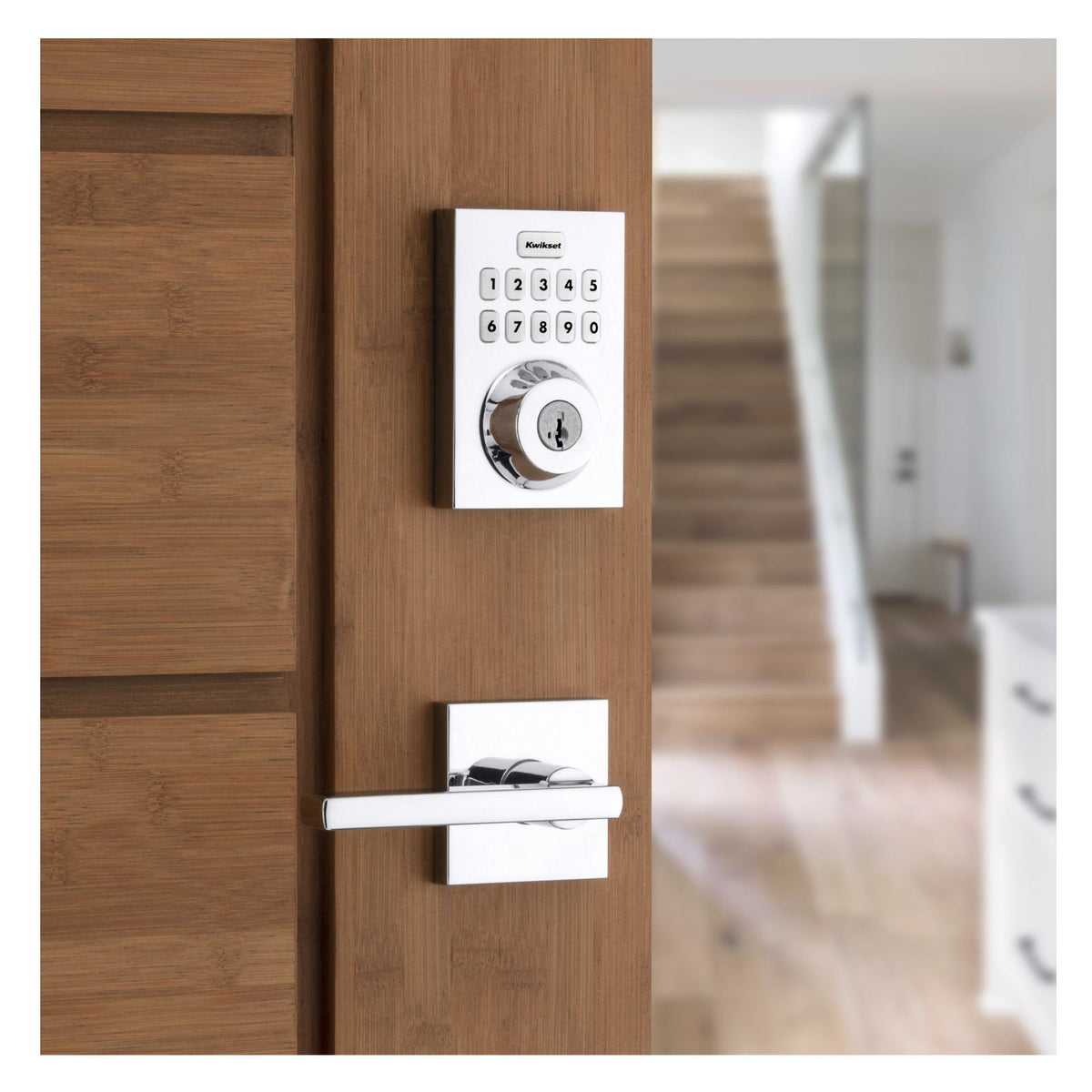 Kwikset Home Connect 620 Smart Lock, Z-Wave 700 Long Range, Contemporary with Deadbolt