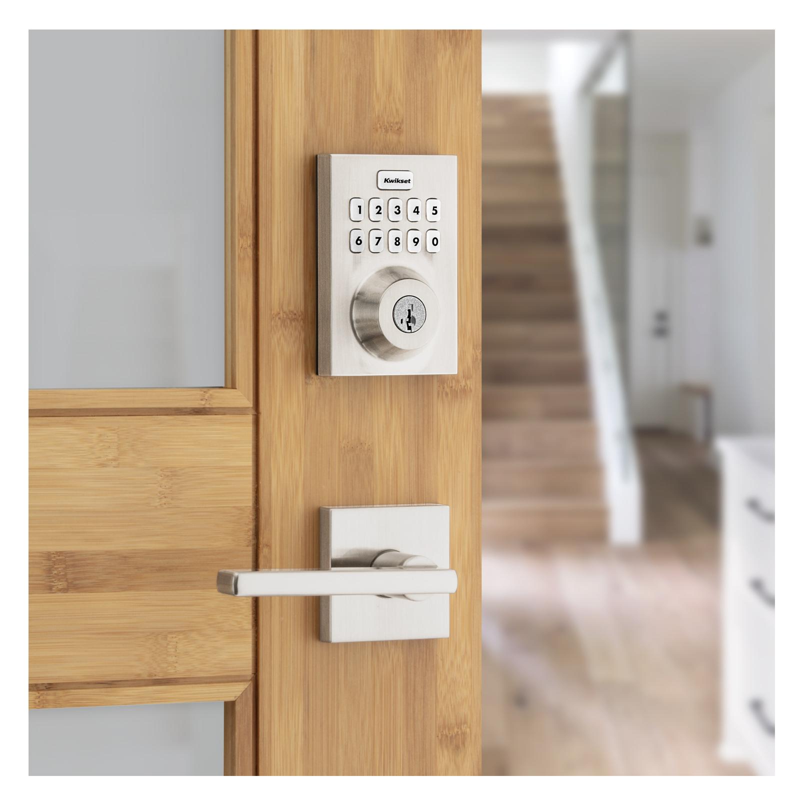 Kwikset Home Connect 620 Smart Lock, Z-Wave 700 Long Range, Contemporary with Deadbolt