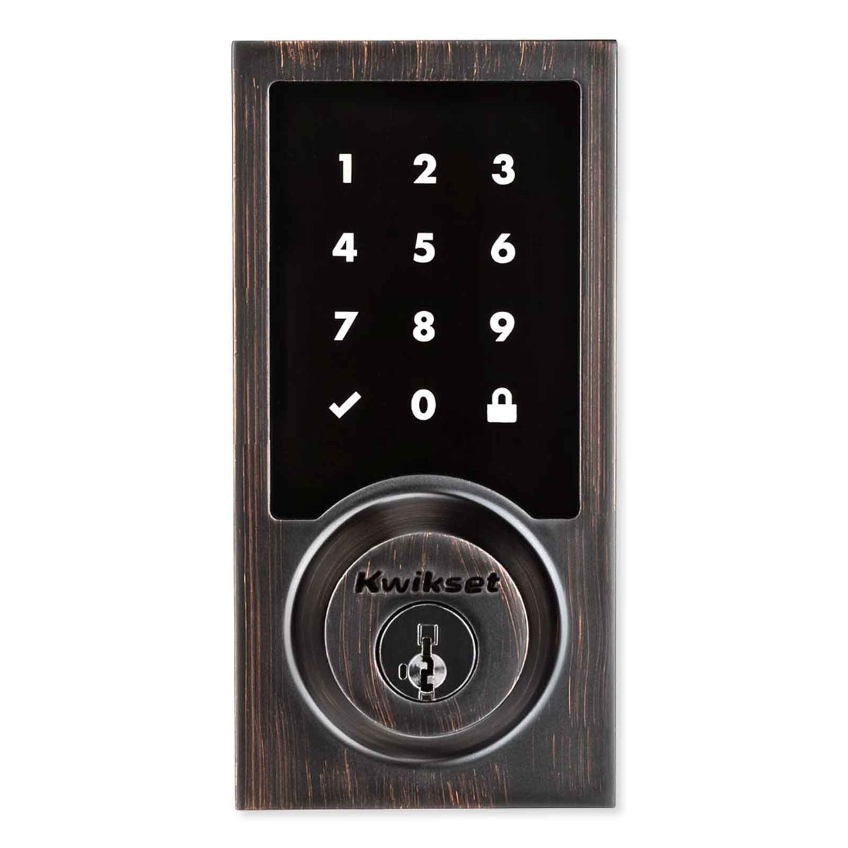 Kwikset Home Connect 918 Touch Screen Smart Lock, Z-Wave, Contemporary with Deadbolt