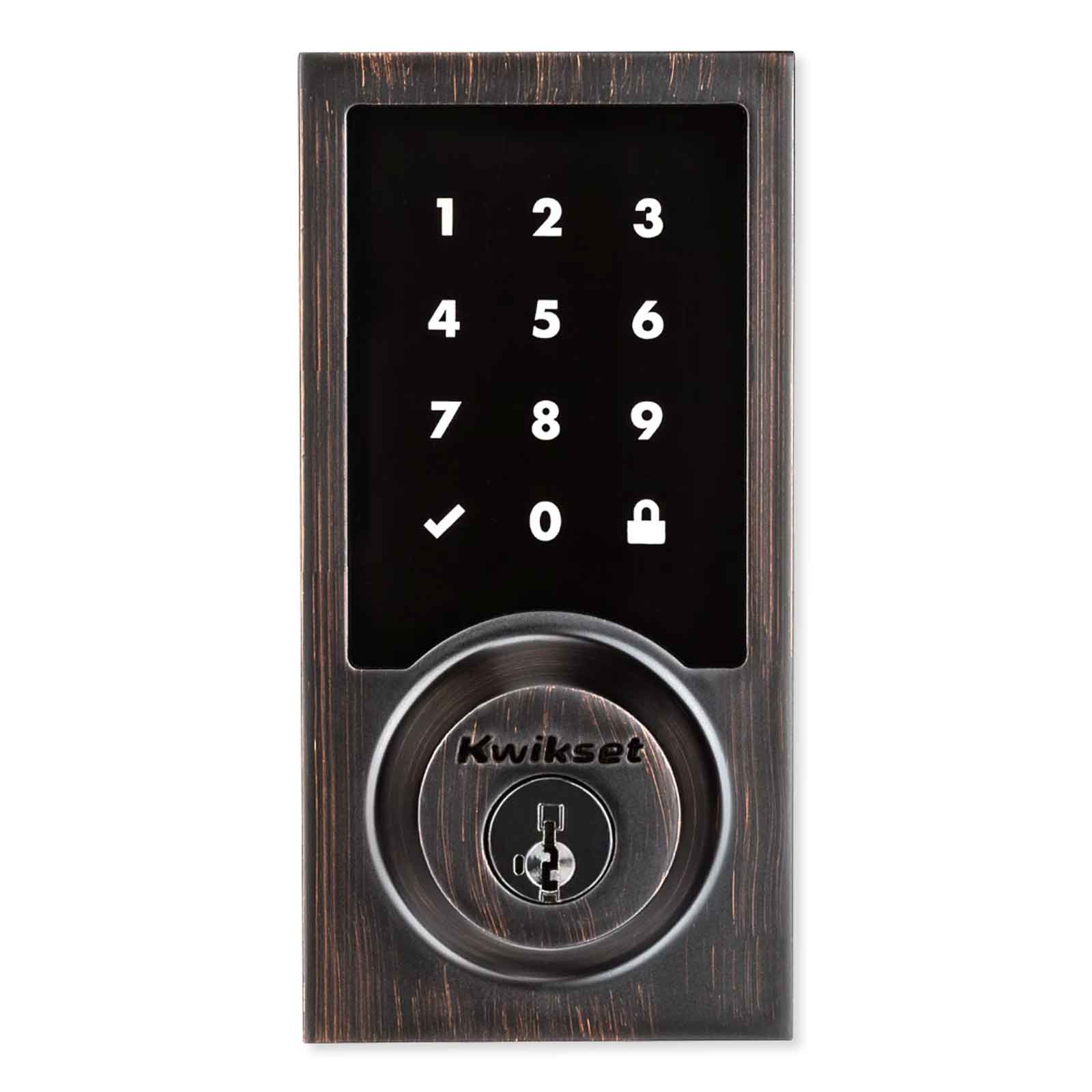 Kwikset Home Connect 918 Touch Screen Smart Lock, Z-Wave, Contemporary with Deadbolt