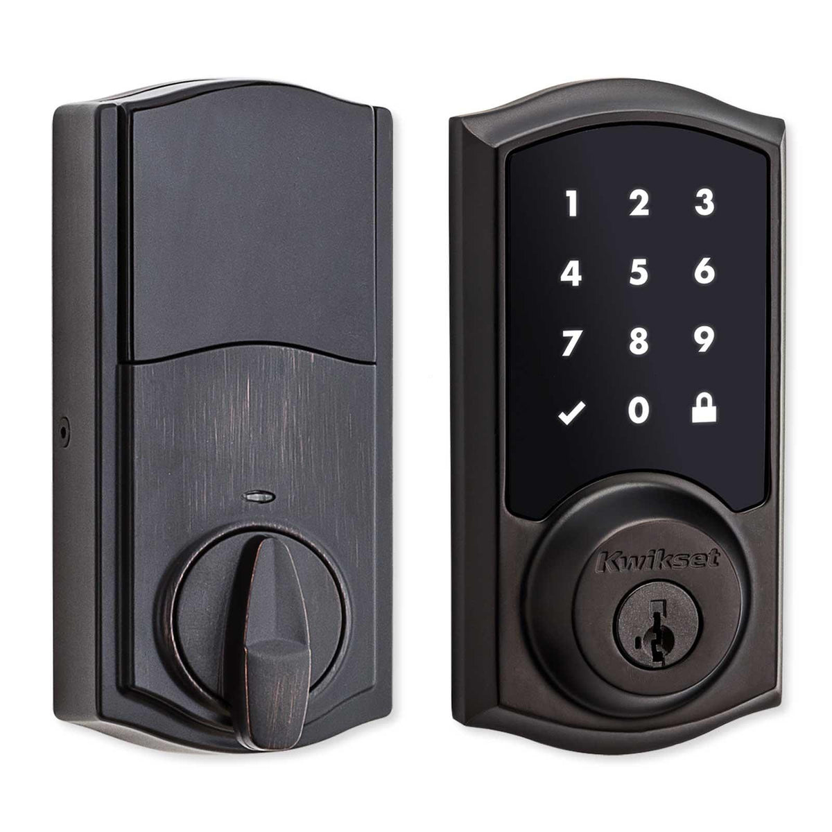Kwikset Home Connect 918 Touch Screen Smart Lock, Z-Wave, Traditional with Deadbolt