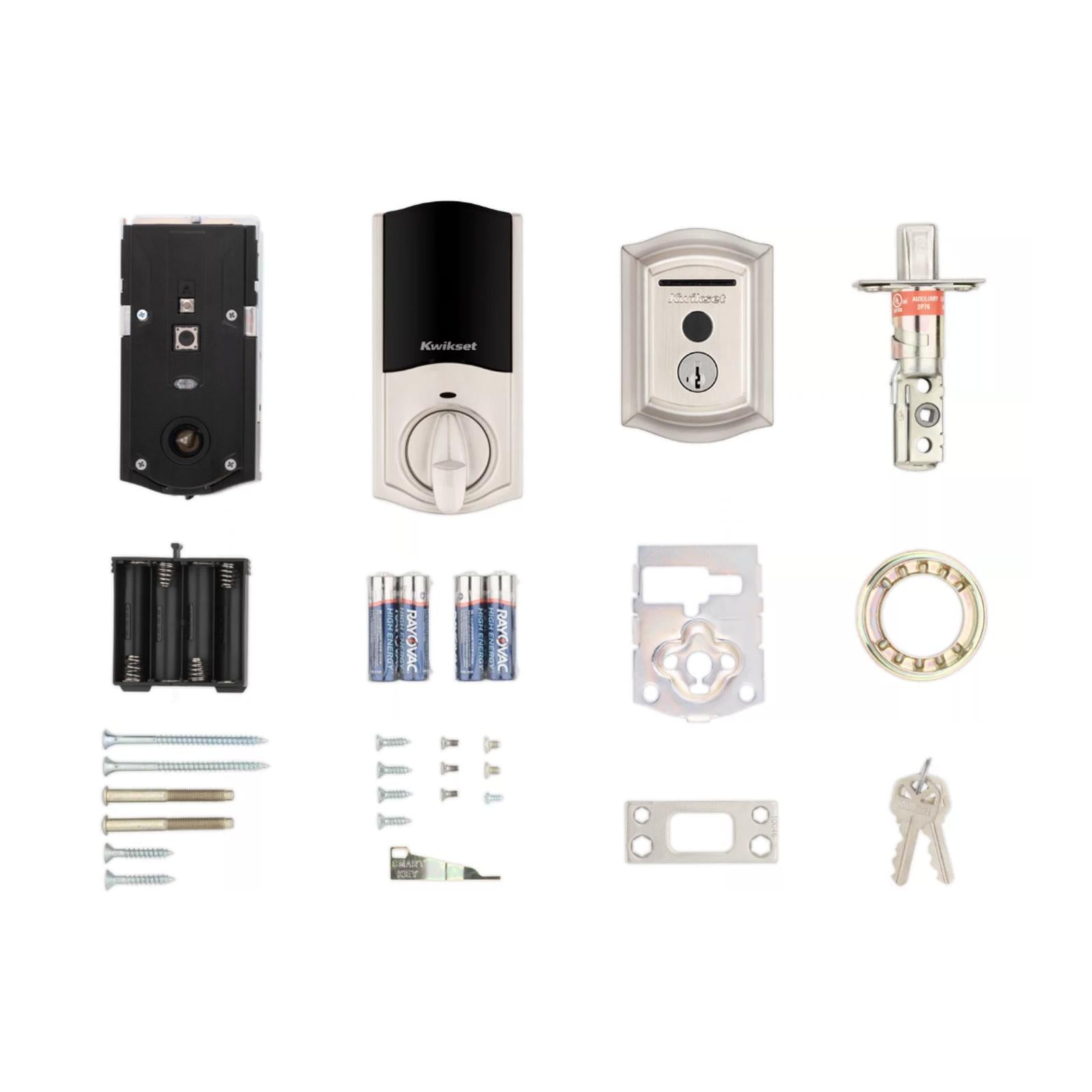 Kwikset Halo Touch Fingerprint Smart Lock, Wi-Fi, Traditional with Deadbolt