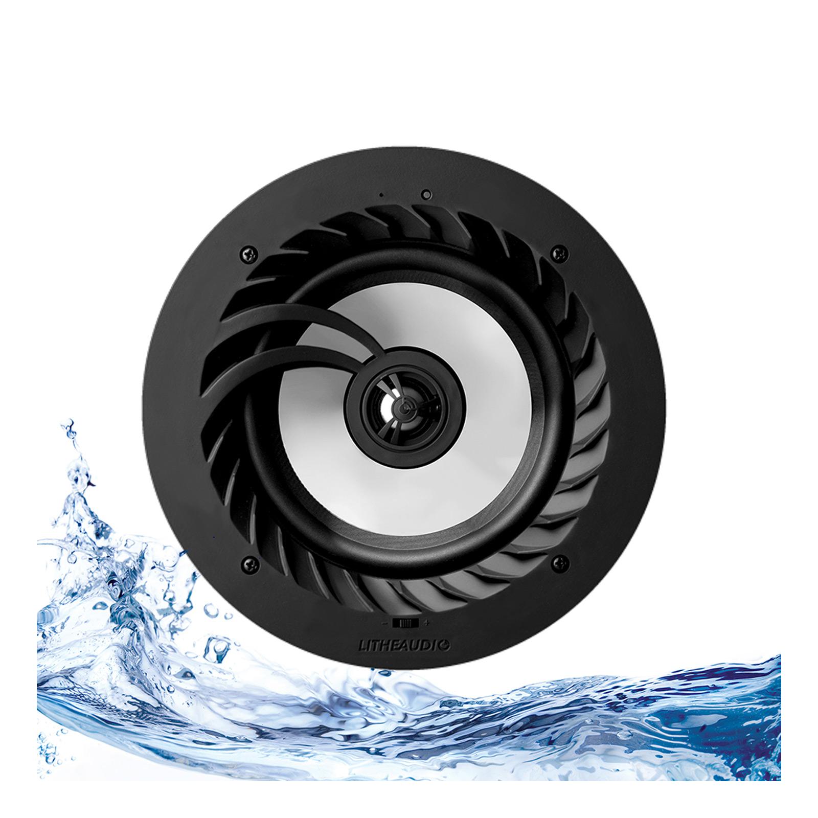Lithe Audio 6.5" 2-way Passive Ceiling Speaker, IP44-Rated (Single)
