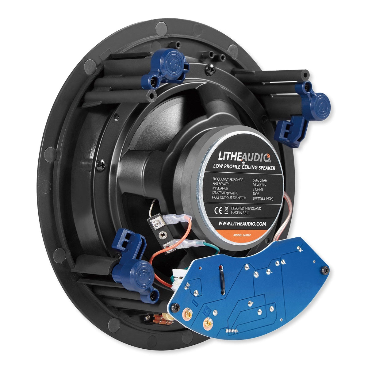 Lithe Audio 6.5" Low Profile Passive Ceiling Speaker, IP44-Rated (Single)