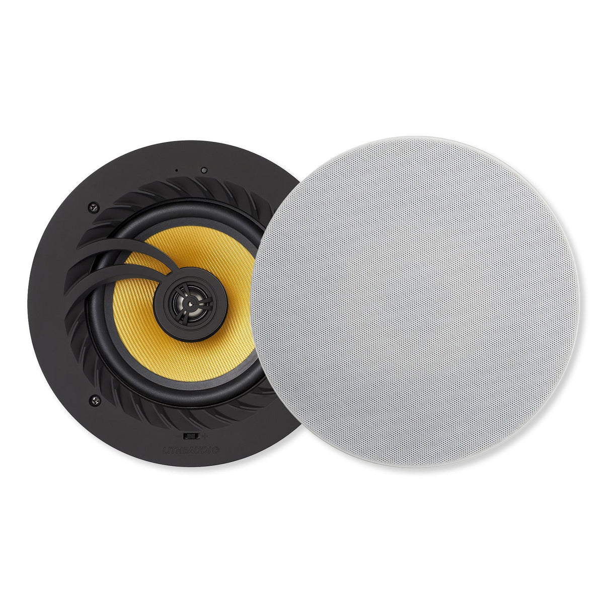 Lithe Audio Bluetooth Wireless 6.5" Ceiling Speaker, Pair (1 Master and 1 Wired Passive)