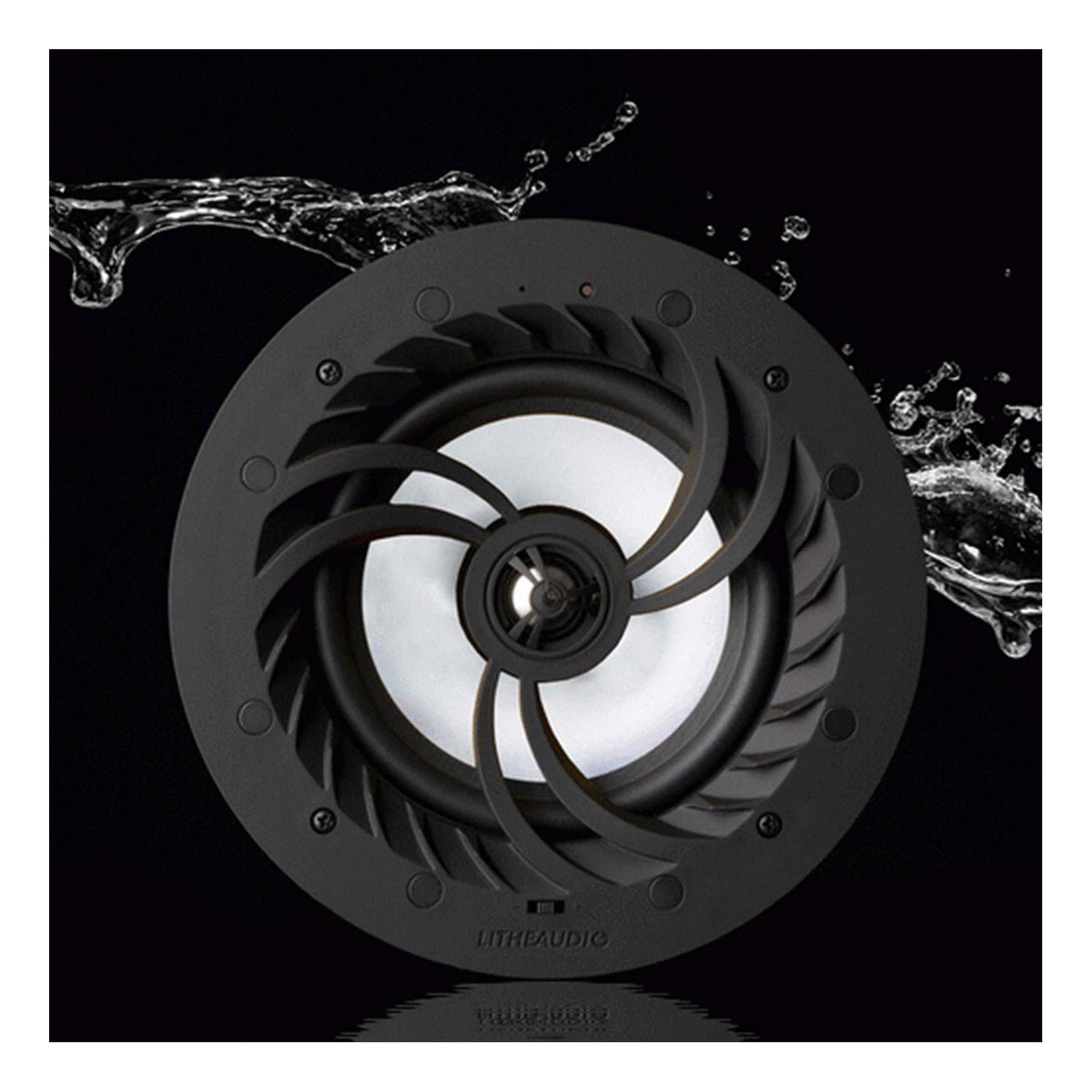 Lithe Audio All-In-One Wi-Fi and Bluetooth IP44 Bathroom Ceiling Speaker (Single)