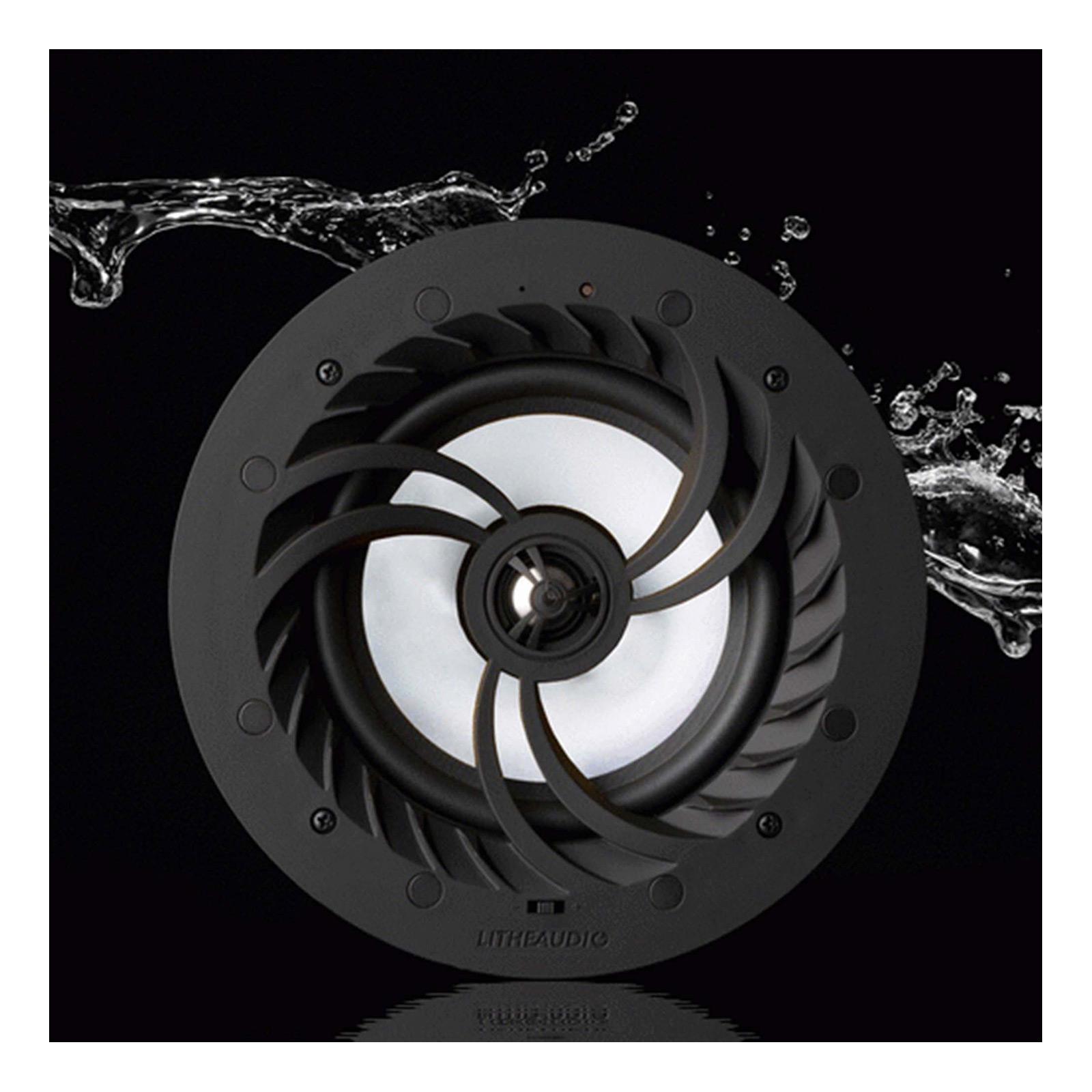 Lithe Audio All-In-One Wi-Fi and Bluetooth IP44 Bathroom Ceiling Speaker (Single)