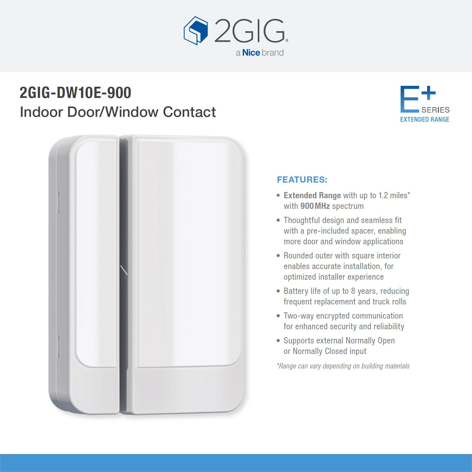 2GIG E+ Extended Range Indoor Door/Window Sensor