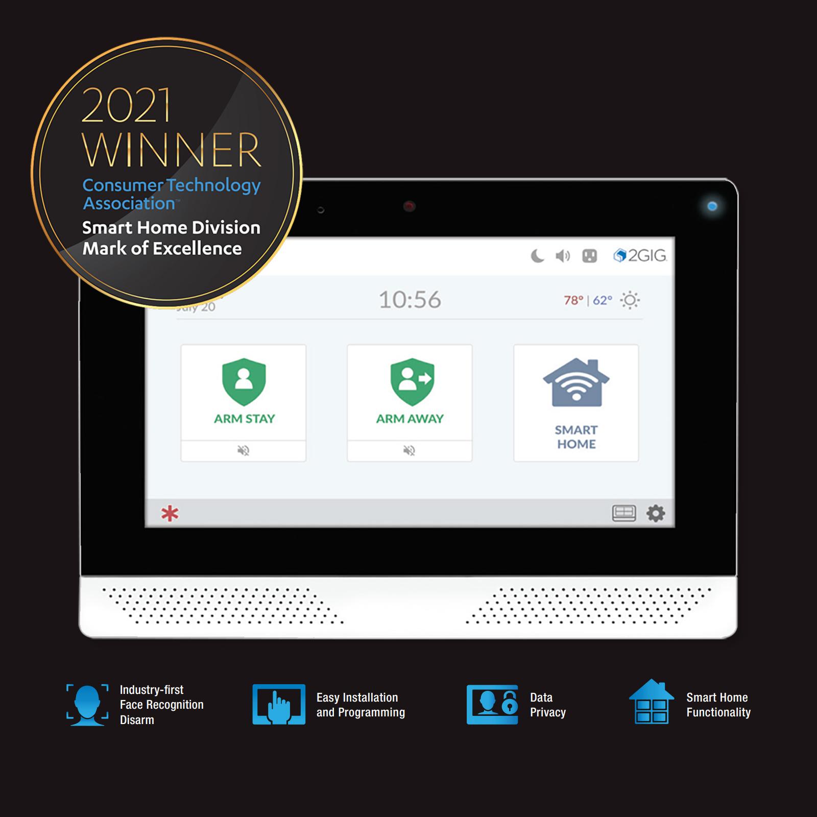 2GIG EDGE Security Panel with 7" Touchscreen, AT&T