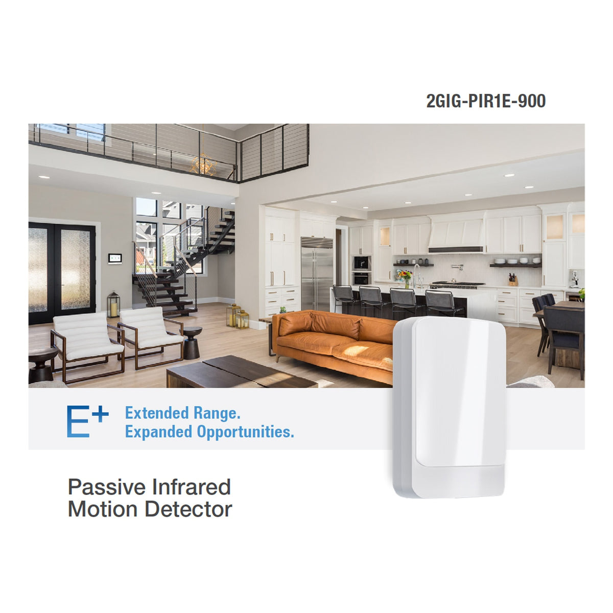 2GIG E+ Passive Infrared Motion Detector w/ pet immunity / 900 MHz / Two-way