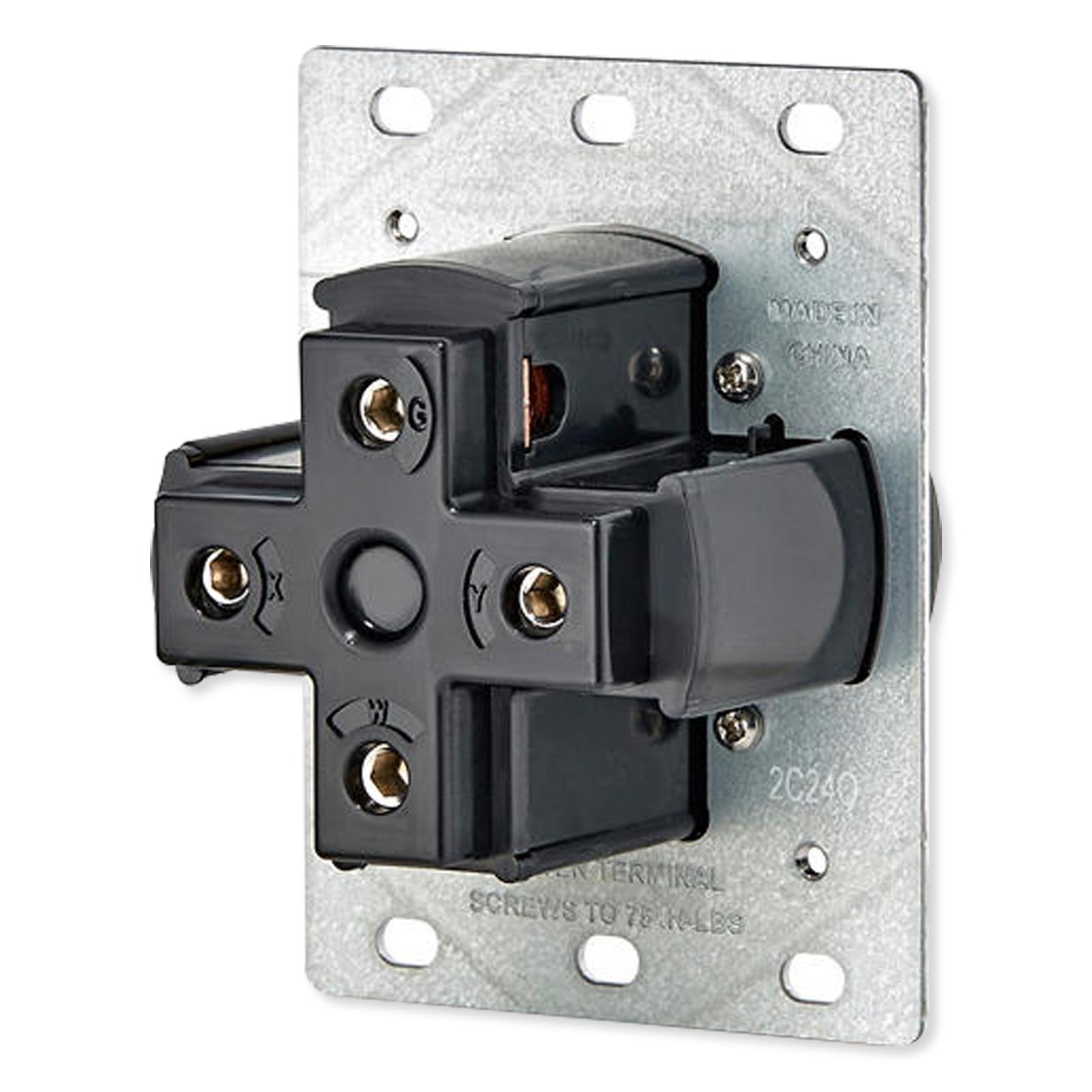 Leviton 50A Heavy Duty Flush Mount Receptacle for EV Charging Stations, Weather-Resistant