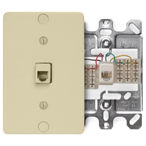 Leviton 4-Conductor/6-Position Quick-Connect Phone Jack