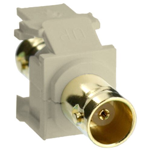Leviton QuickPort BNC Snap-In Connector (Gold-Plated)
