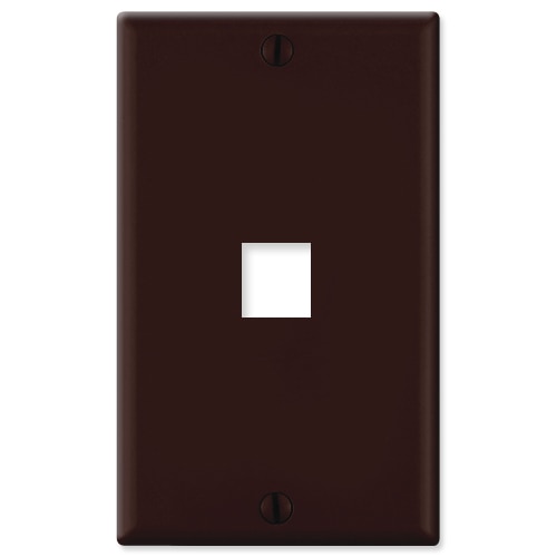 Leviton QuickPort Wallplate, 1-Gang, 1-Port