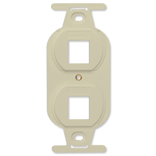 Leviton QuickPort Duplex 106 Decora Insert, 2-Port