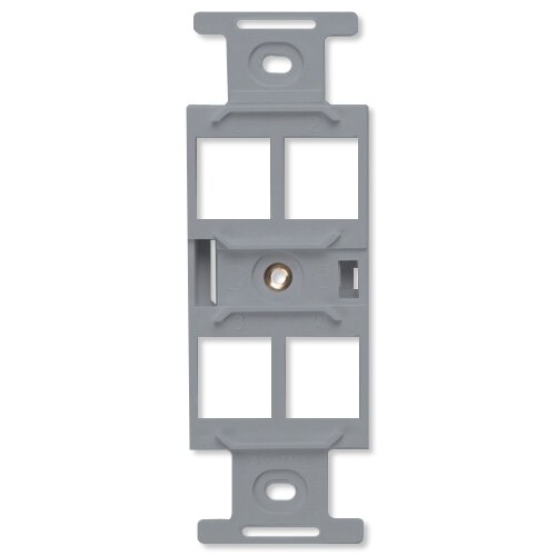 Leviton QuickPort Quad 106 Decora Insert, 4-Port