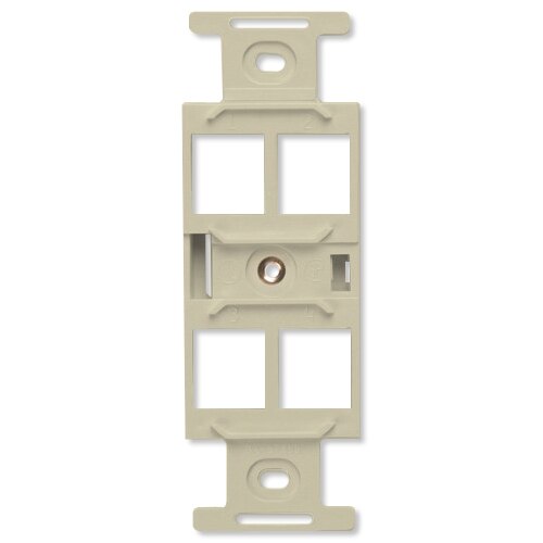 Leviton QuickPort Quad 106 Decora Insert, 4-Port