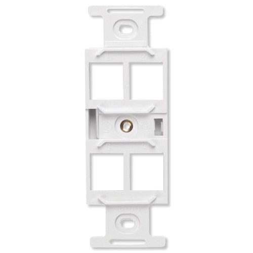 Leviton QuickPort Quad 106 Decora Insert, 4-Port