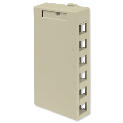 Leviton QuickPort Surface-Mount Box, 6-Port