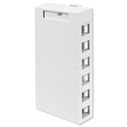 Leviton QuickPort Surface-Mount Box, 6-Port