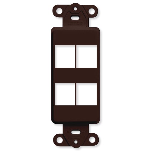 Leviton QuickPort Decora Insert, 4-Port
