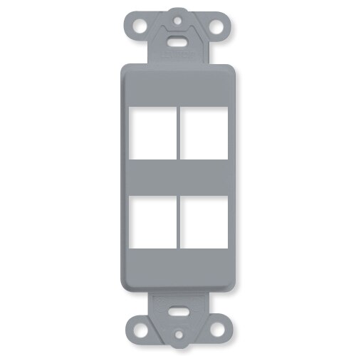 Leviton QuickPort Decora Insert, 4-Port