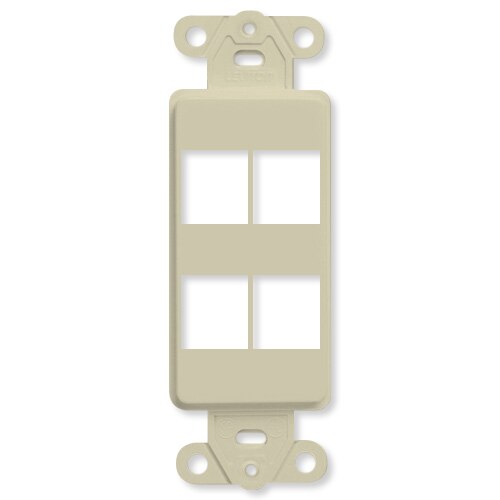 Leviton QuickPort Decora Insert, 4-Port