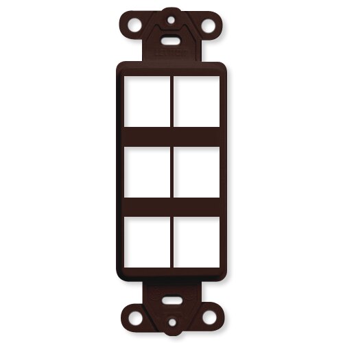 Leviton QuickPort Decora Insert, 6-Port