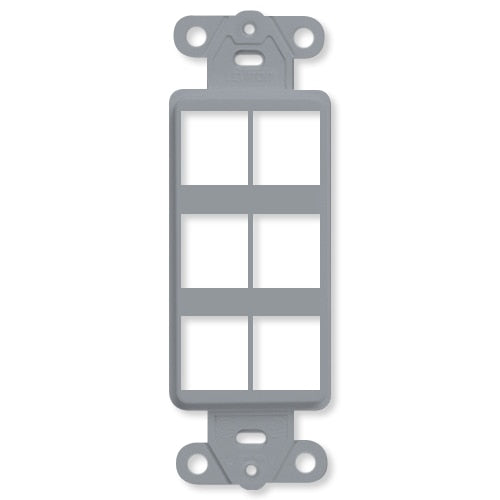 Leviton QuickPort Decora Insert, 6-Port