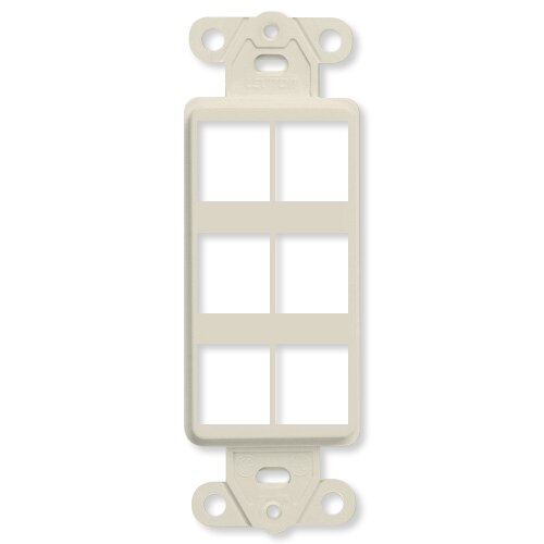 Leviton QuickPort Decora Insert, 6-Port