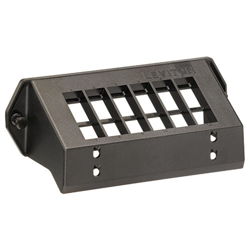 Leviton Structured Media Center QuickPort Mounting Bracket, 12-Port