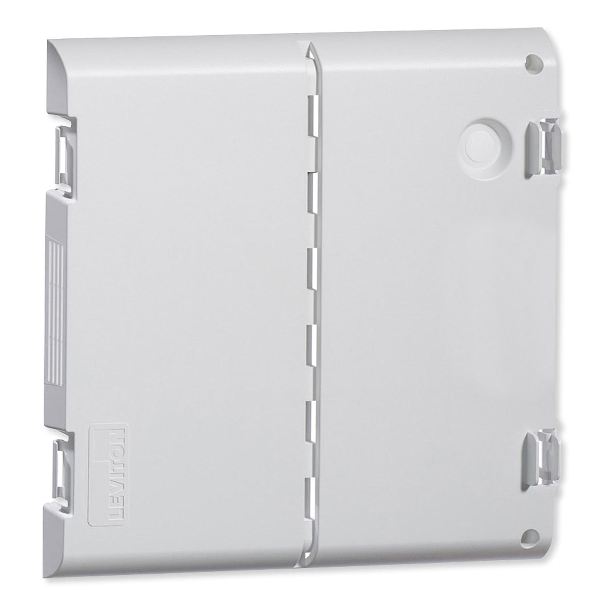 Leviton Vented Hinged Door, 12 Pack, Plastic, White, 14 In.
