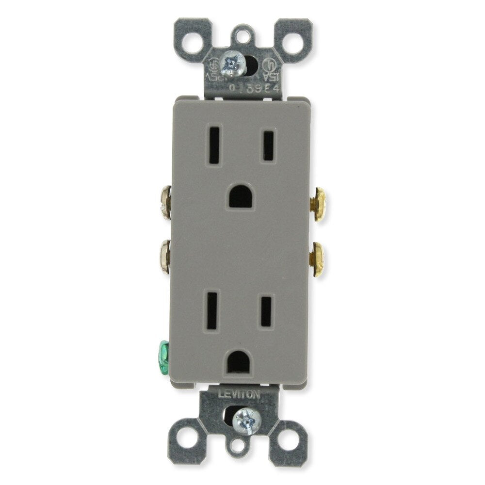 Leviton Residential Grade Duplex Receptacle, 15A
