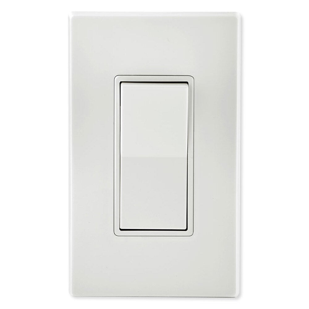 Leviton Decora Rocker Single-Pole AC Quiet Switch, 15A, 120/277V