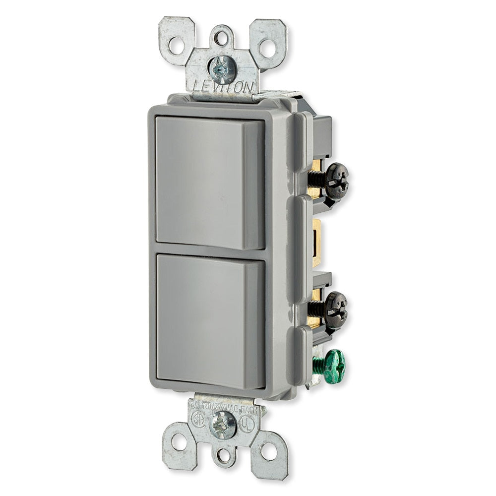 Leviton Decora Combination Wall Switch (Dual Switch)