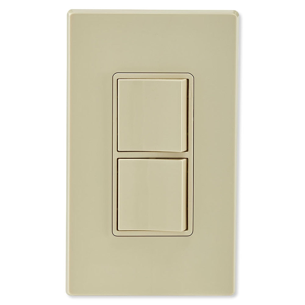 Leviton Decora Combination Wall Switch (Dual Switch)