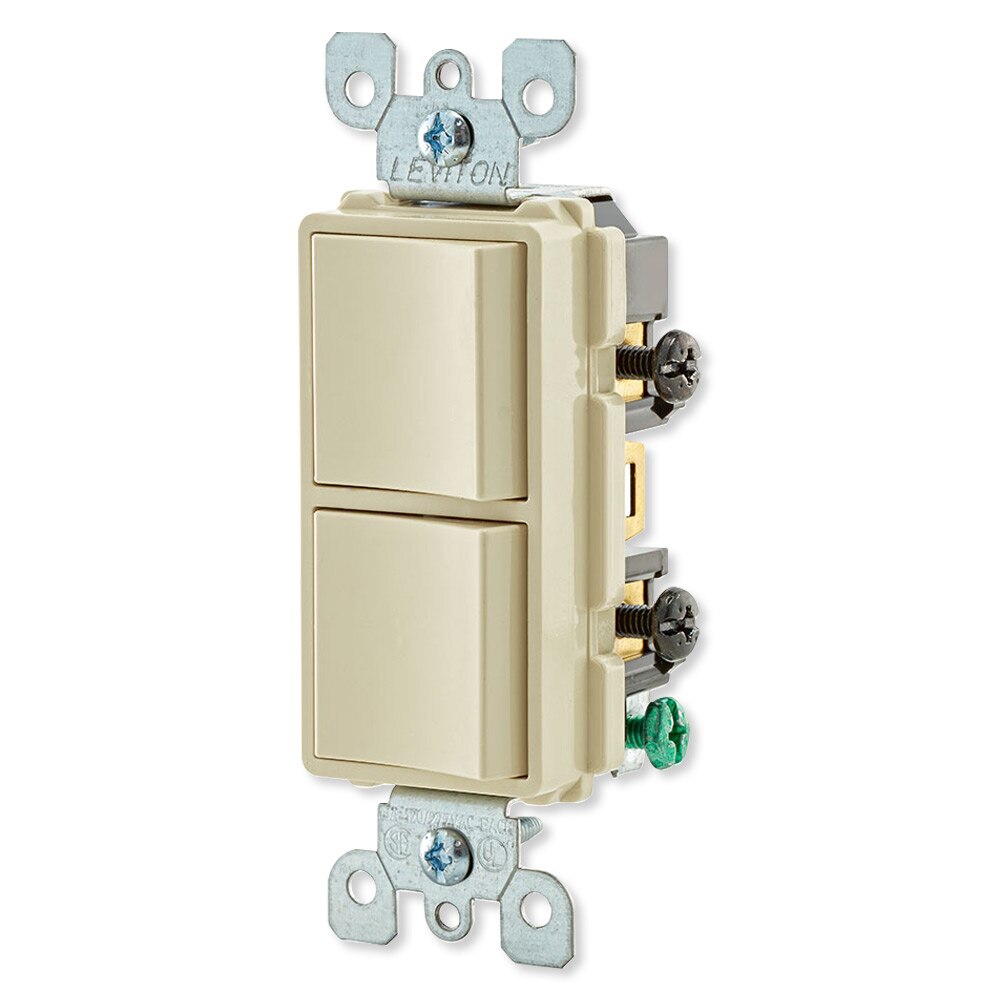 Leviton Decora Combination Wall Switch (Dual Switch)