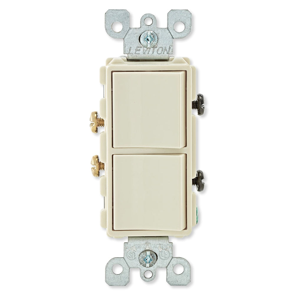 Leviton Decora Combination Wall Switch (Dual Switch)